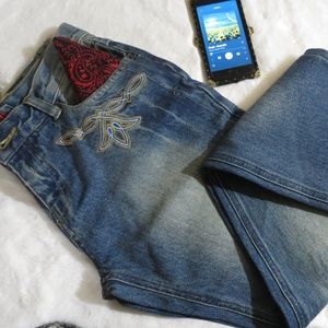 Vintage El Charro Embroidered Jeans Sz 30